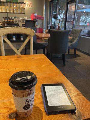 Coffee and book