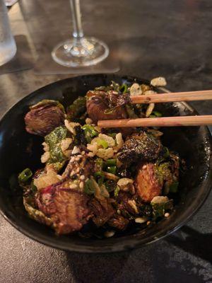 Crispy brussels sprouts