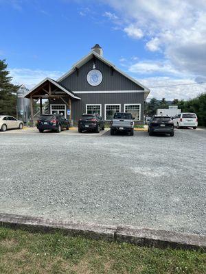 The building from the parking lot