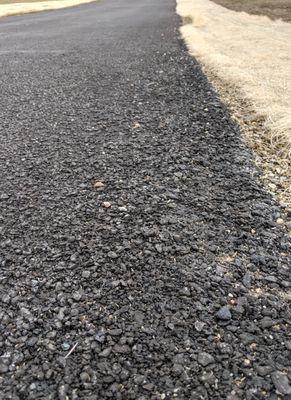 New driveway done by Goode Paving falling apart.