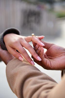 She even did my nails for my engagement shoot!