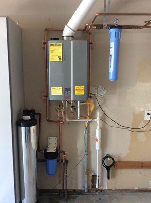 Rinnai Tankless Water Heater Installation with a Water Softener