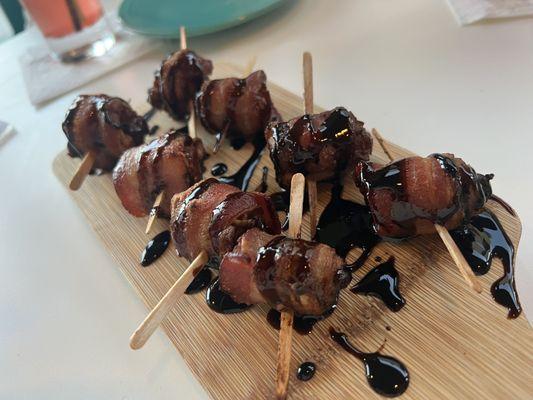 bacon wrapped dates. Okay. The only thing I ate that I liked.