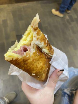 Ham and Cheese Pretzel Wrap