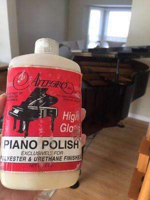 Complimentary polish they left for us (from their tuner)