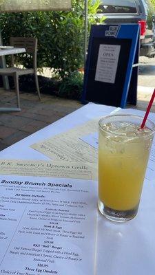 Mimosa & Brunch Menu