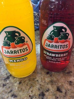 Mango Jarritos. Strawberry Jarritos.