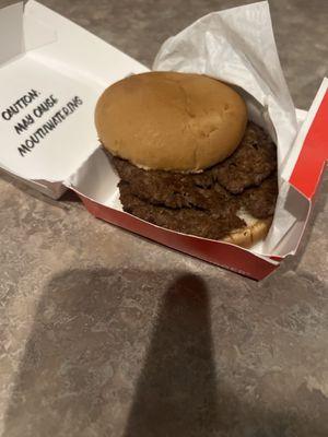 Their 'iconic' double steakburger with cheese