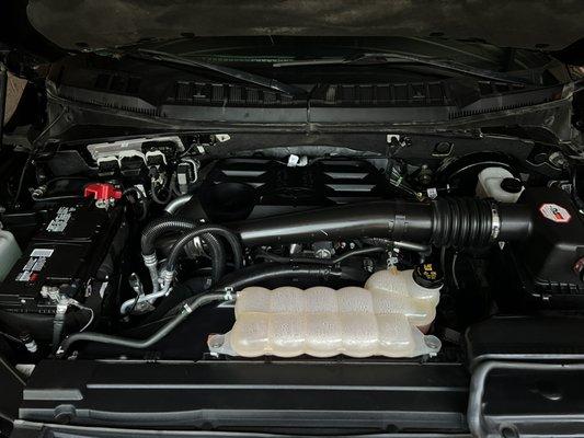 Engine bay cleaning