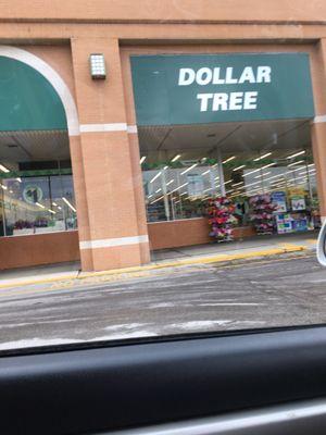 Front entrance to Dollar Tree in Westerville, State St. (behind Wendy's