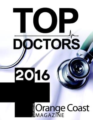 Dr. Victor Strelzow, voted one of the top doctors of 2016 by Orange Coast Magazine