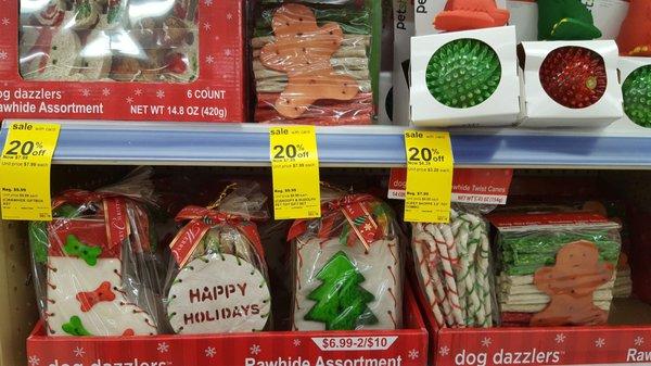 Doggie stocking stuffers.