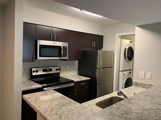 Updated kitchen at Volterra Apartments