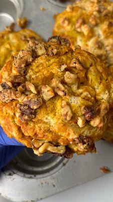 Pumpkin Walnut mufffins