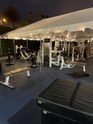 Workout area