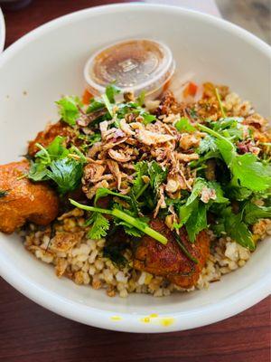 32. Turmeric Fish Plate (with organic Brown rice)