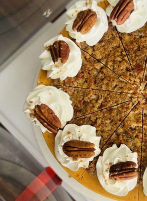 Sweet potato pecan cheesecake