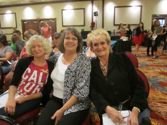 Marsha Norton, Leslie Oakley and Jackie Shreeve at hairshow