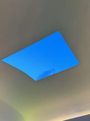 James Turrell Skyspace with the roof open