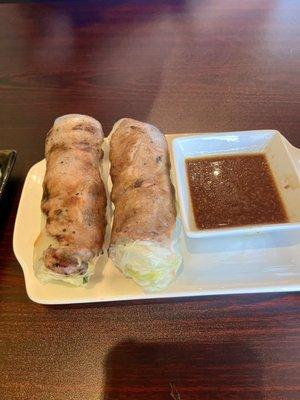 Pork summer rolls - pork was a little tough