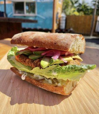 Milanesa Sándwich, fried breaded steak