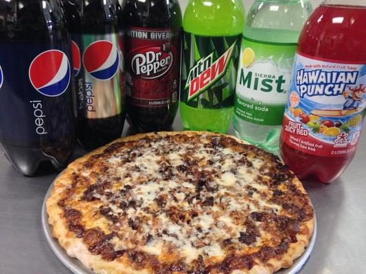 Large Western Cheesesteak Pizza