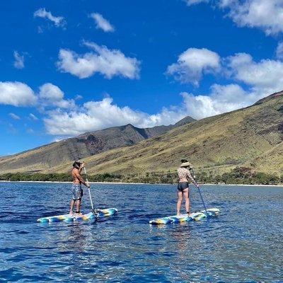 Perfect paddle boarding views!