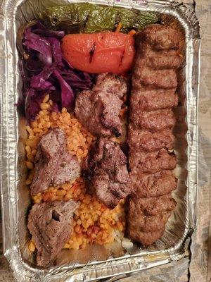 lamb adana and shish combo. awesome.