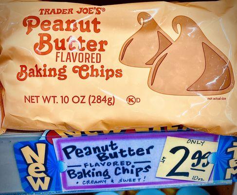 Peanut butter baking chips