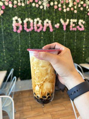 Dirty Brown Sugar with Boba