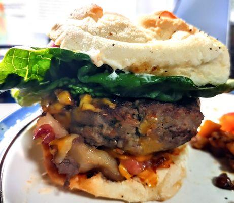 My quarter pound bacon cheeseburger!