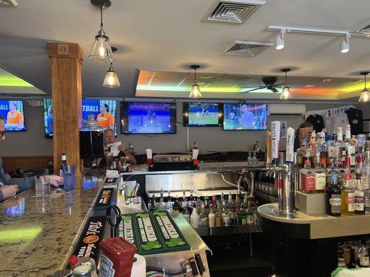 Bar with TVs