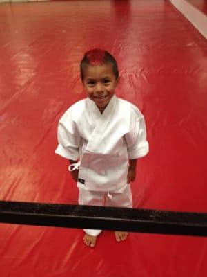 First day of karate class!