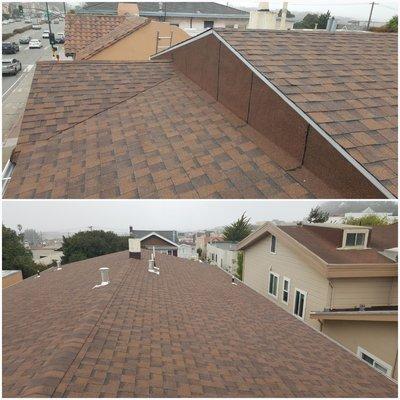 Complete new shingle roof