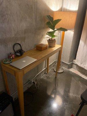 Side table and Lamp