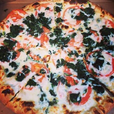 Spinachio "American cheese tomato & spinach with mozz"