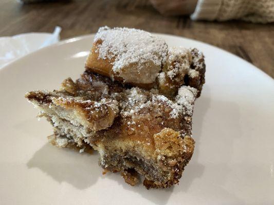 Baked French Toast.  That nice brown sugar and cinnamon finish.