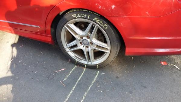 Don't let this happen to your car. Looks like graffiti from the Beverly Hills parking enforcement cartel.