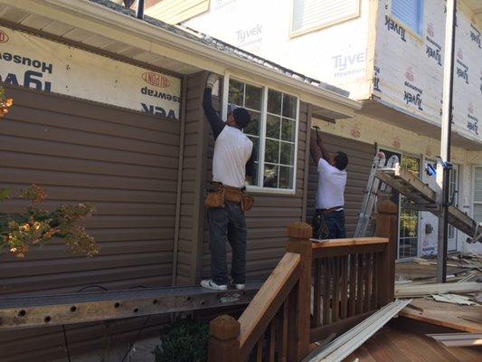 New vinyl siding