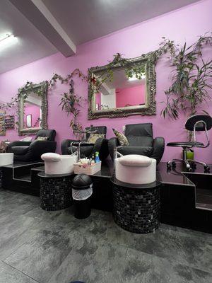 Pedicure area