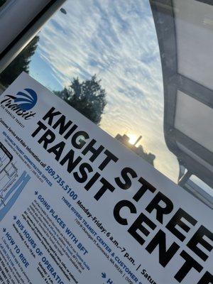 Cooler morning!  71 degrees and a clean transit center in Richland.  8.2.22