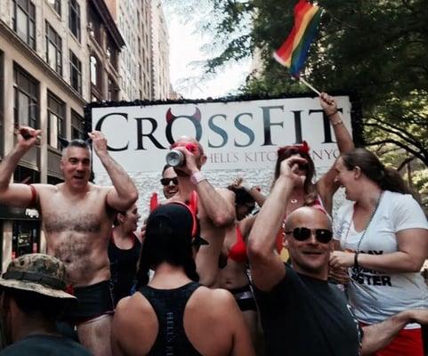 CFHK float in the NYC Gay Pride Parade