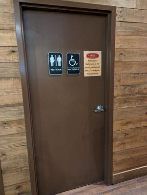 Gender neutral restroom