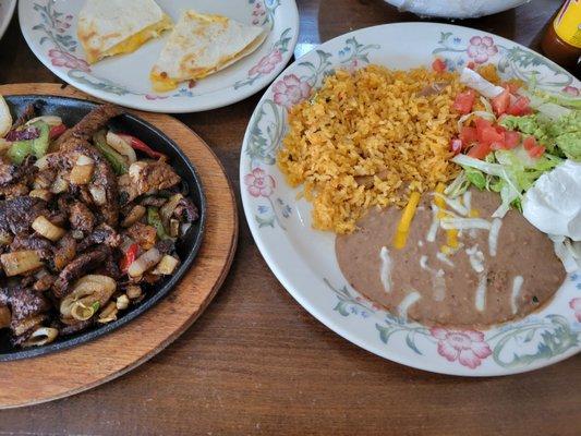 Steak fajitas