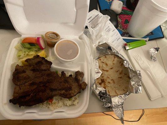 Carne asada plate