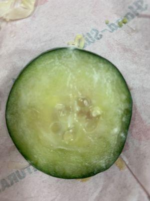 One of the slimy, translucent cucumbers