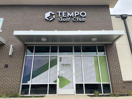 The Tempo Golf Club entrance.