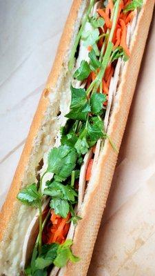 Vegetarian Turkey Baguette