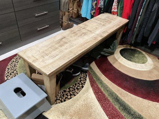 Bench for closet