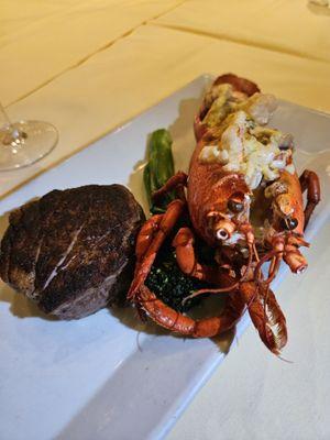 Petit Filet and Lobster Thermidor